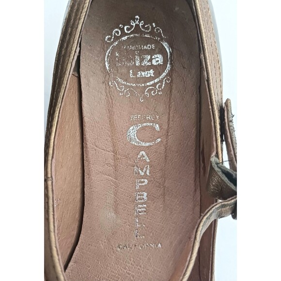Jeffrey Campbell Aina2 Ibiza Last Handmade Leather T Strap Mary Jane Pump Sz 6 - Picture 8 of 13